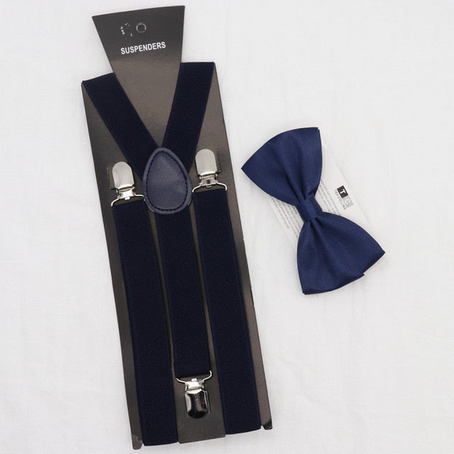Adjustable Elastic Men's Suspenders w/ Bow Tie – Martins Men's Accessories