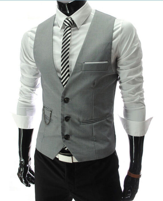 Slim Fit Casual Sleeveless Vest – Martins Men's Accessories